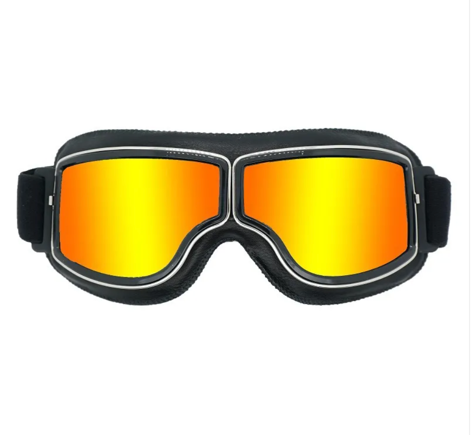 Vintage Aviator Goggles – Black Leather Edition