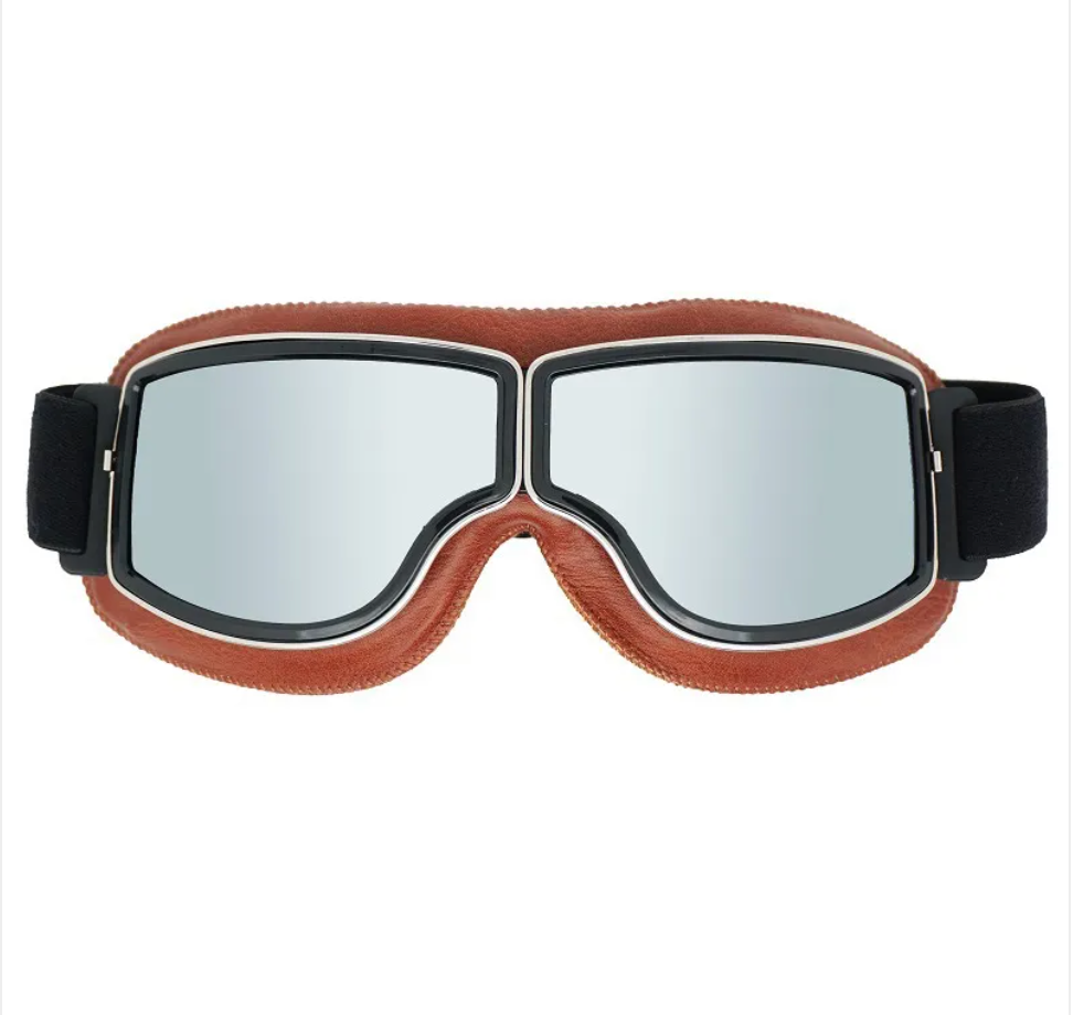 Vintage Aviator Goggles – Black Leather Edition