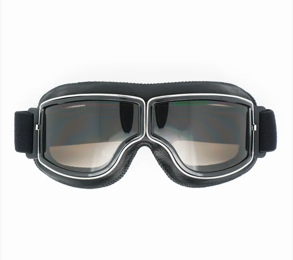 Vintage Aviator Goggles – Black Leather Edition