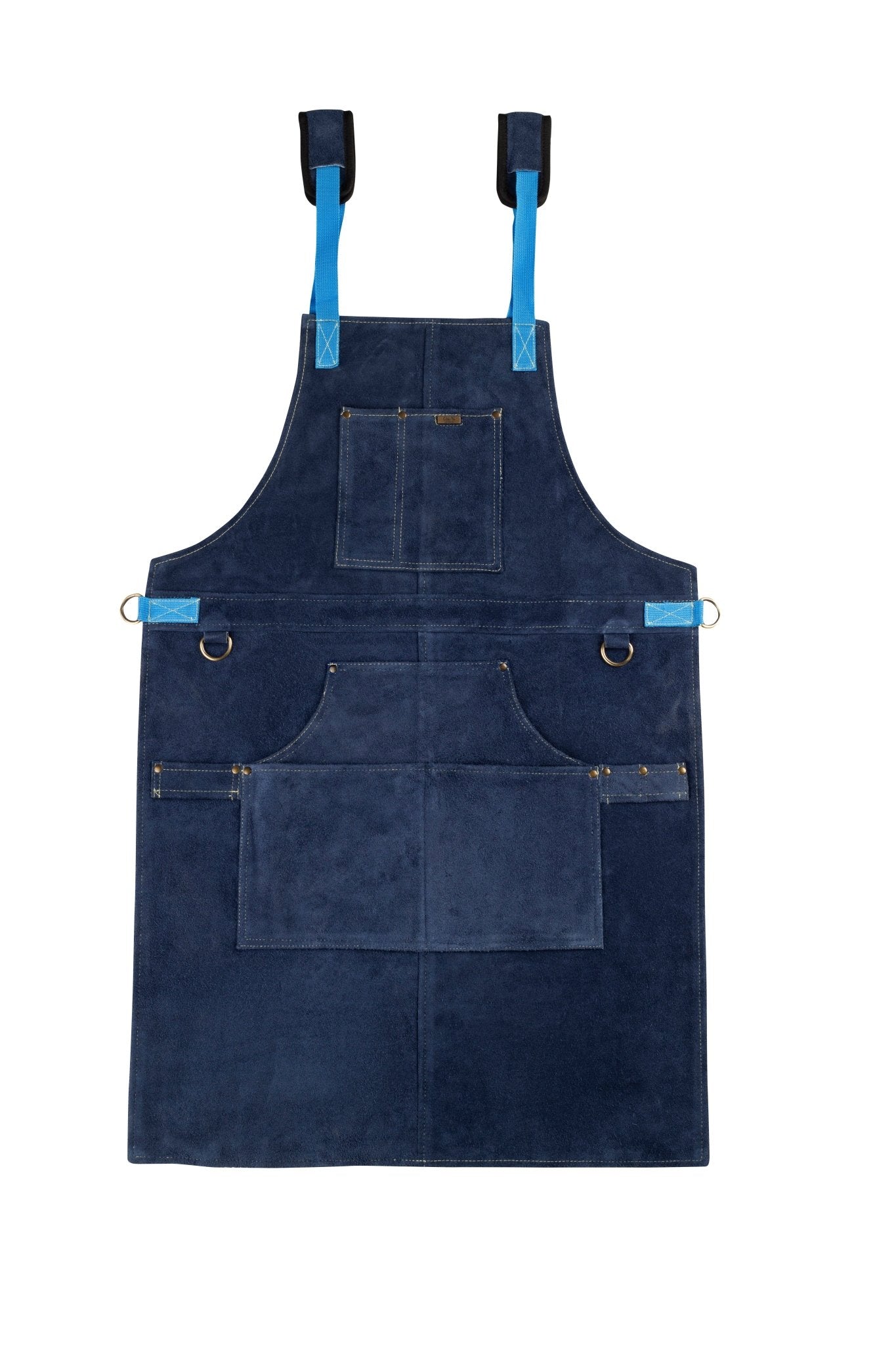 Cowhide Leather Tool Apron – Heavy-Duty, Heat-Resistant, 6 Pockets