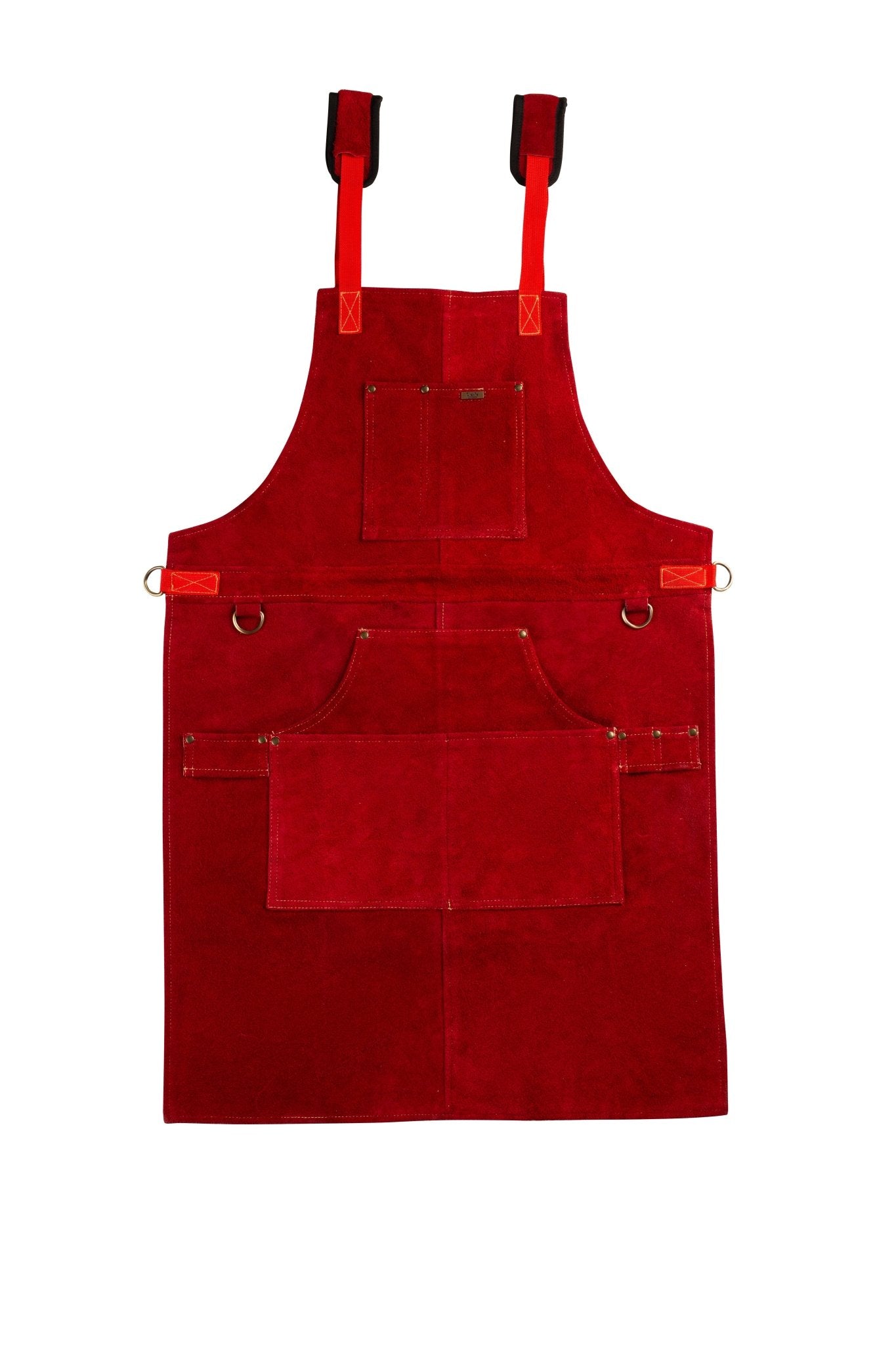 Cowhide Leather Tool Apron – Heavy-Duty, Heat-Resistant, 6 Pockets