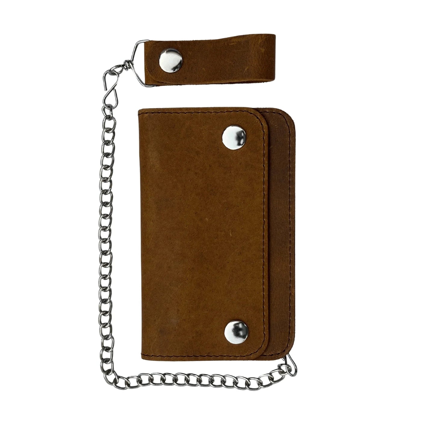 Gallanto Men’s Leather Biker Wallet – Chain Wallet – Bifold Design – Available in 6" and 7" Sizes