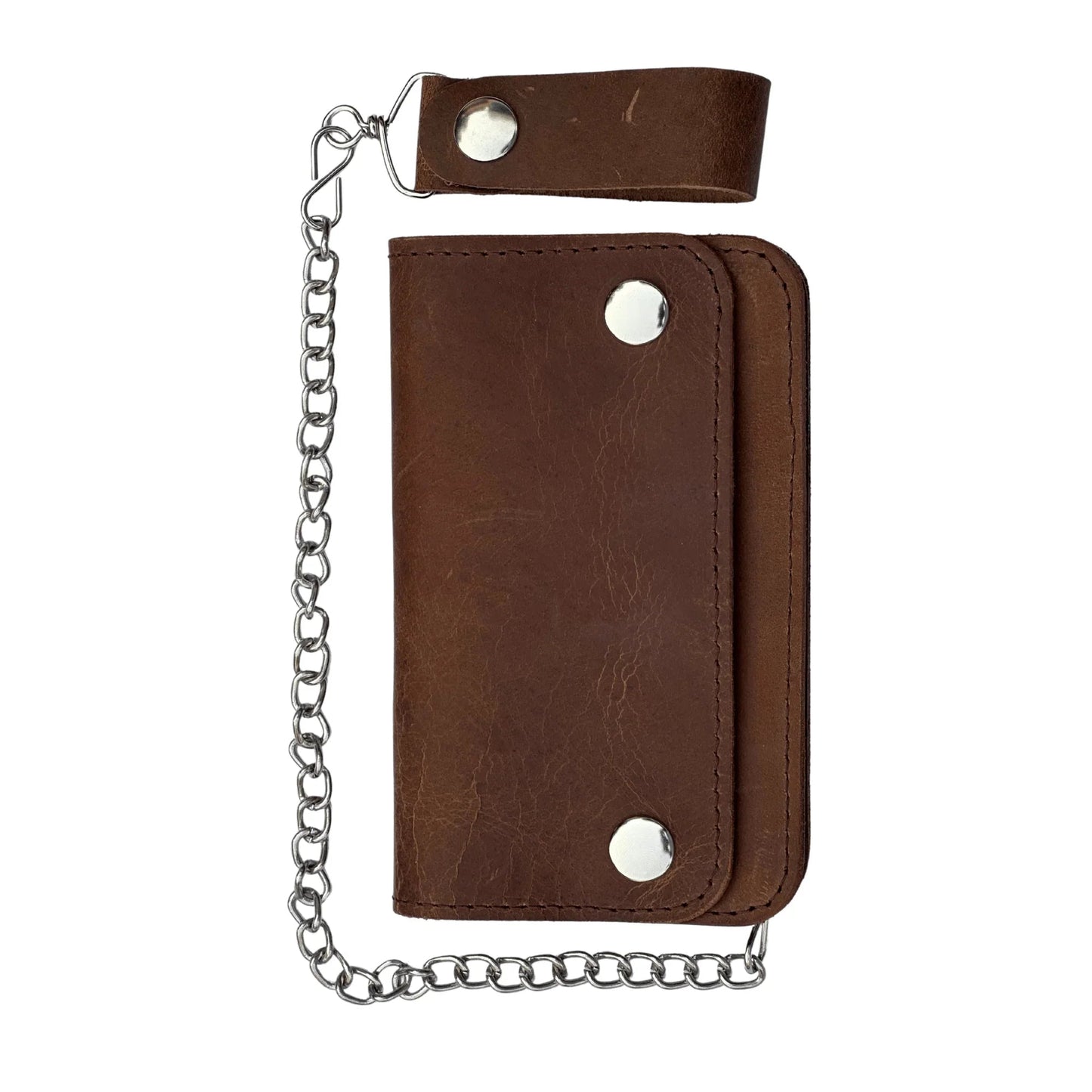 Gallanto Men’s Leather Biker Wallet – Chain Wallet – Bifold Design – Available in 6" and 7" Sizes