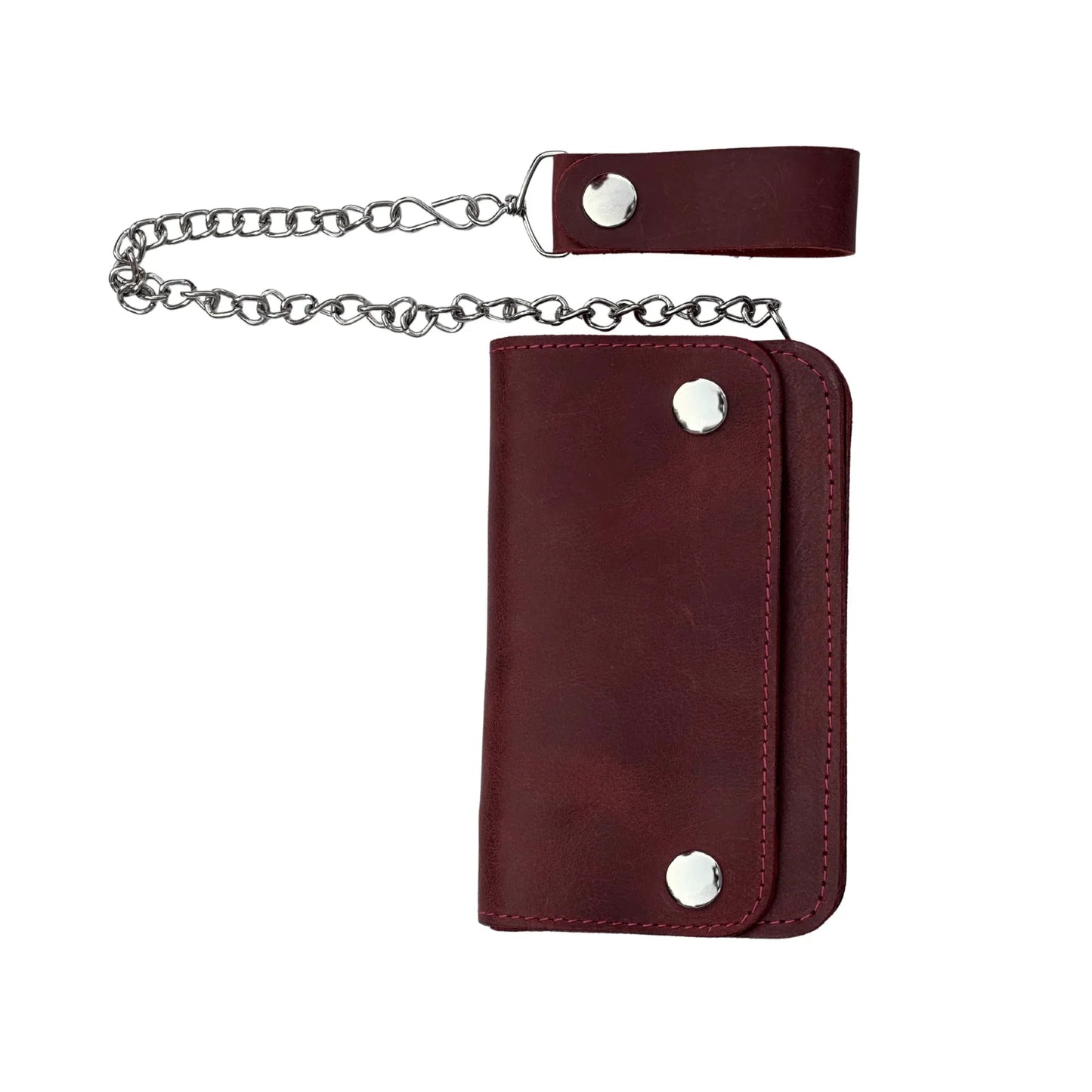 Gallanto Men’s Leather Biker Wallet – Chain Wallet – Bifold Design – Available in 6" and 7" Sizes